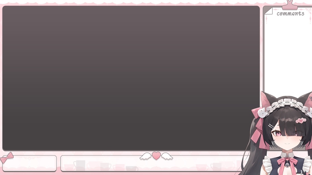 【UI+日程表】メイドカフェ/Maid Cafe【全八色psd付き】