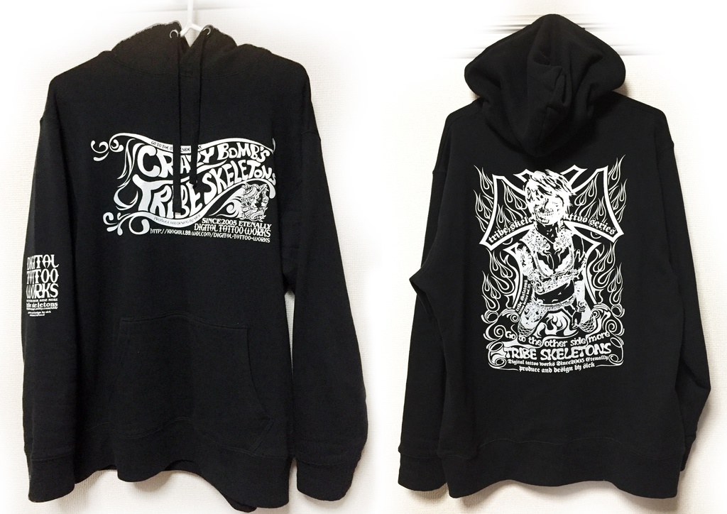 DIGITAL TATTOO WORKS 受注生産 パーカー2019
