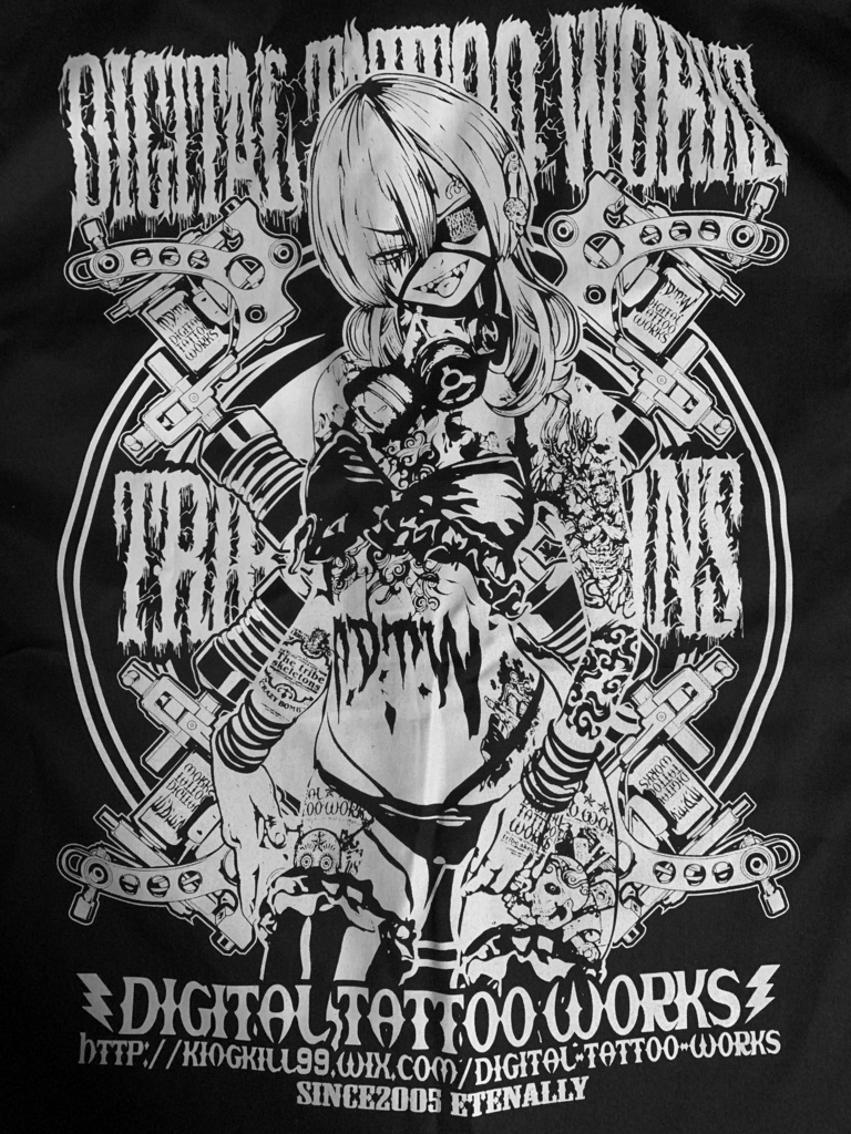 DIGITAL TATTOO WORKS 受注生産 ワークシャツ2024