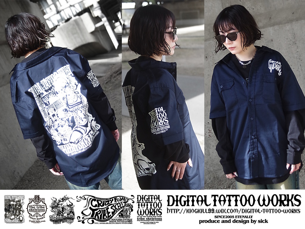 DIGITAL TATTOO WORKS 受注生産 ワークシャツ2026