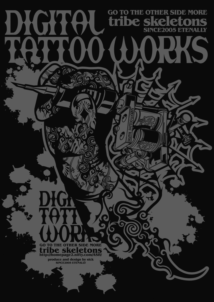 DIGITAL TATTOO WORKS 受注生産 ロングスリーブTシャツ2026