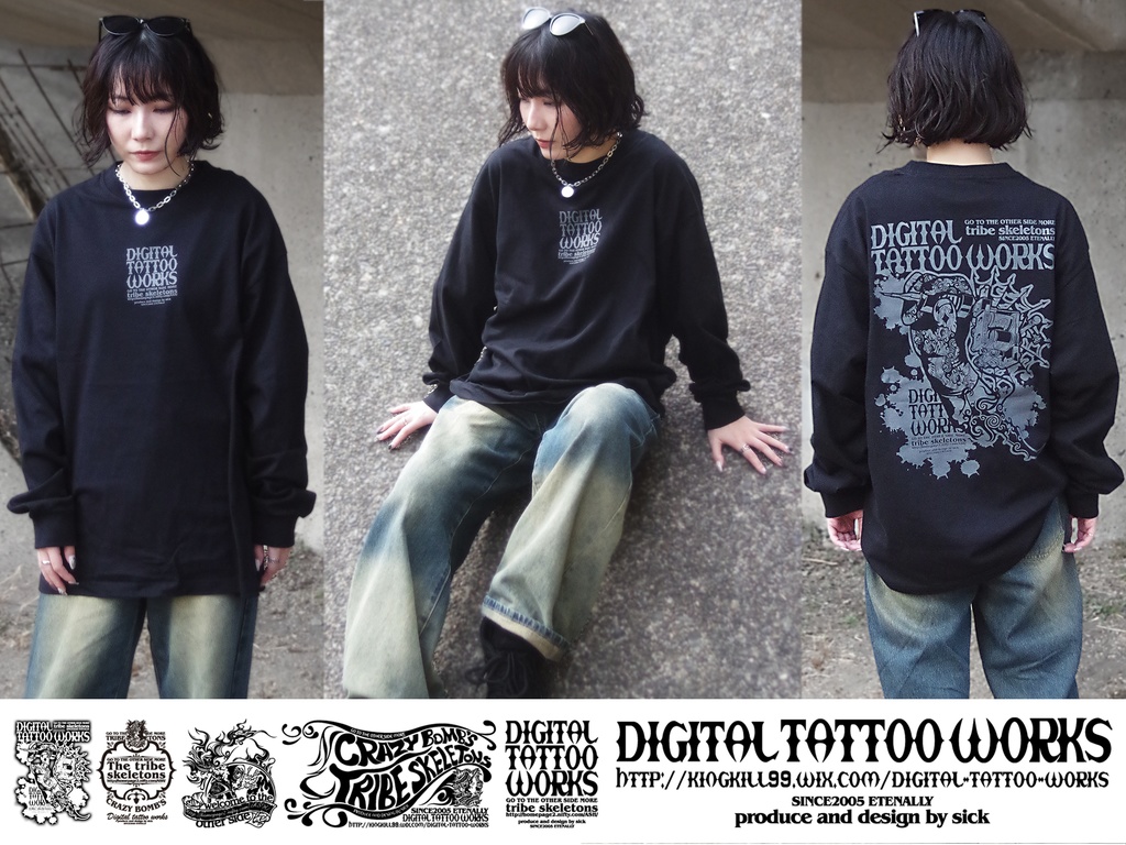 DIGITAL TATTOO WORKS 受注生産 ロングスリーブTシャツ2026