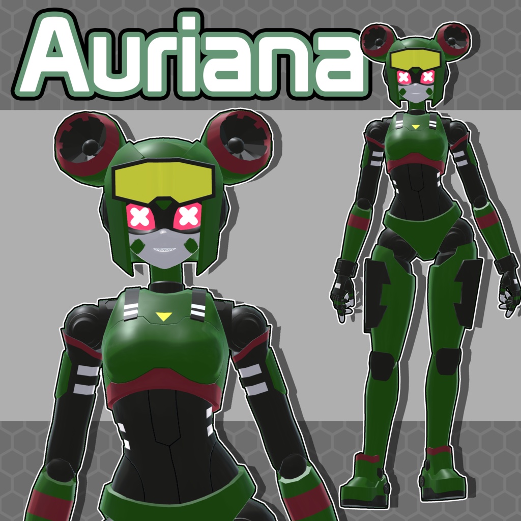 [Auriana] 3D Model (VRChat Avatar) 