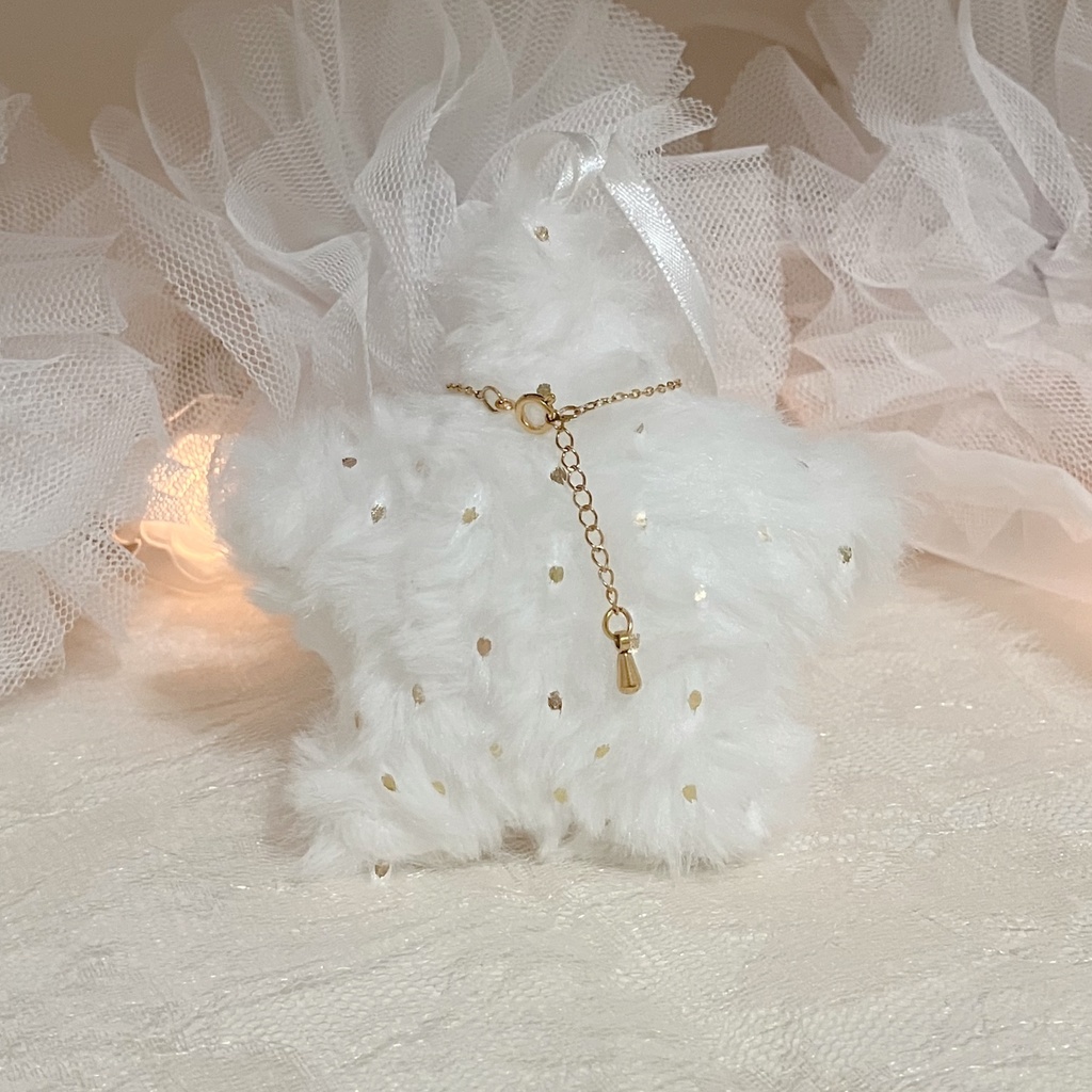 チェックリボンネックレス ぬい用