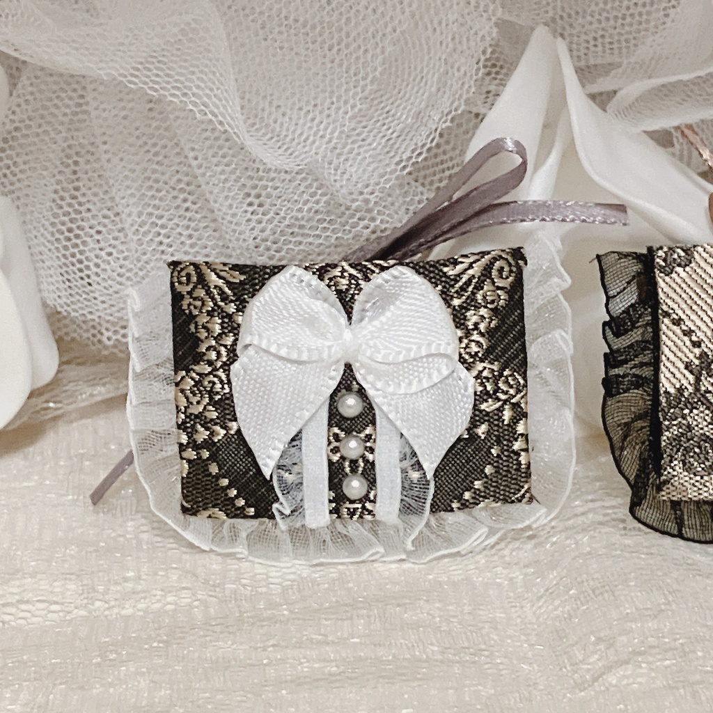 【リボン変更】【スタイ】Noblesse oblige Square Bib