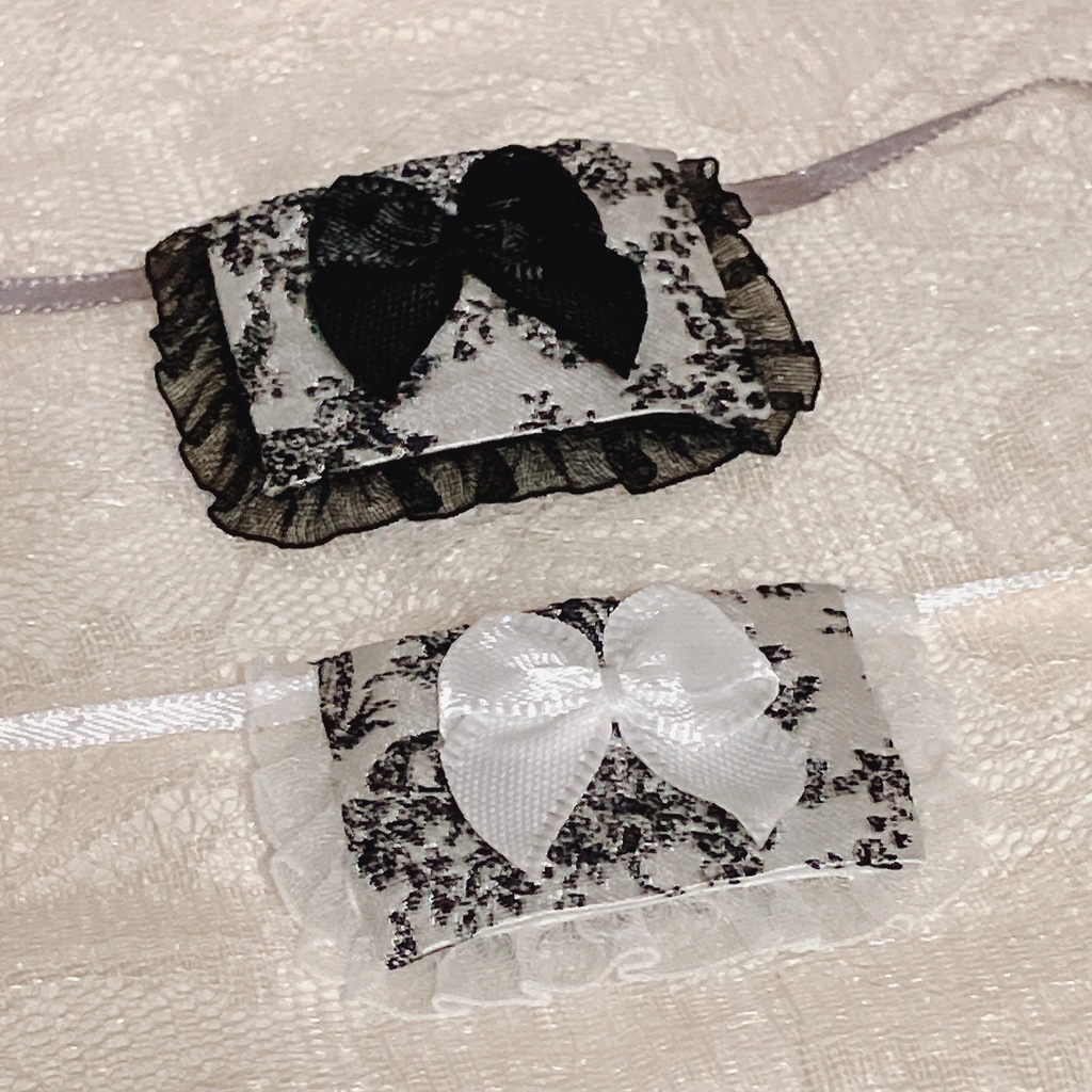 【リボン変更】【スタイ】Toile de Jouy Square Bib