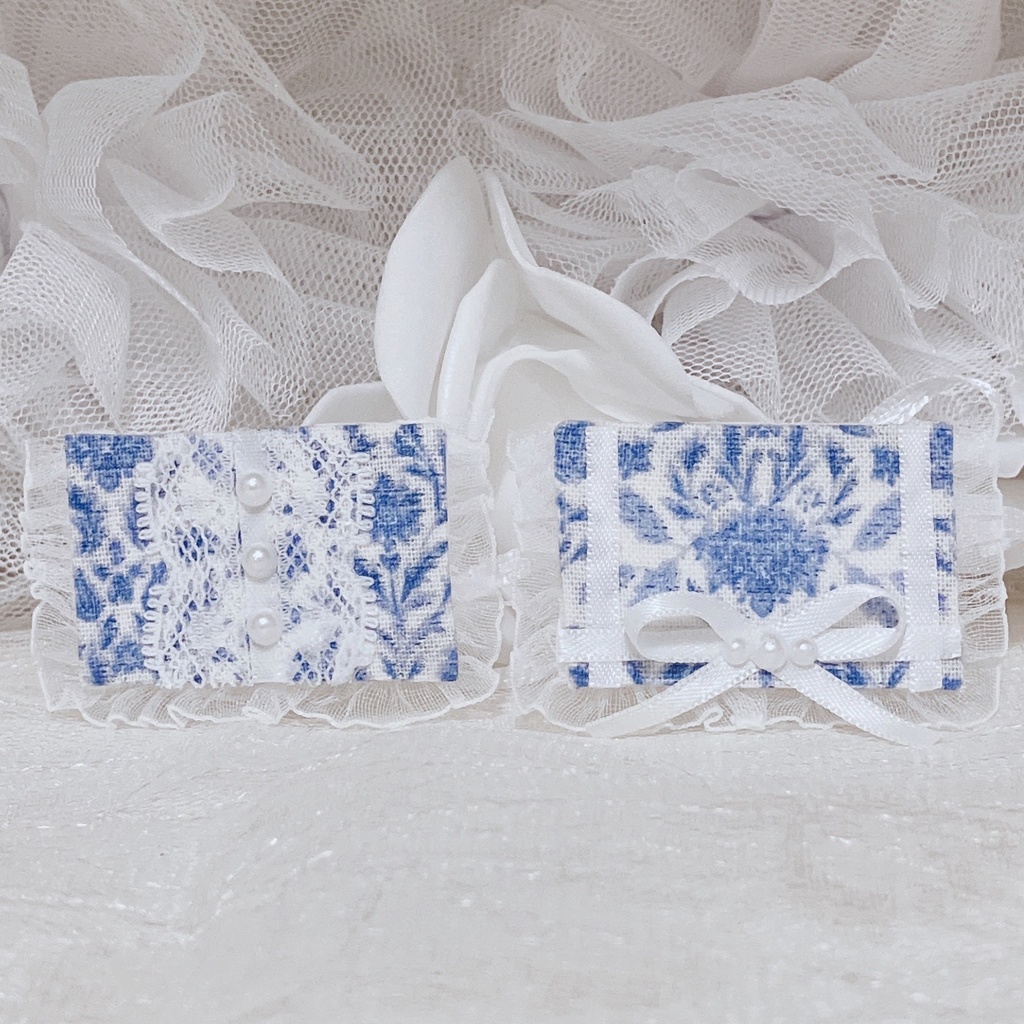 【スタイ】Chinoiserie style Wedding Square Bib
