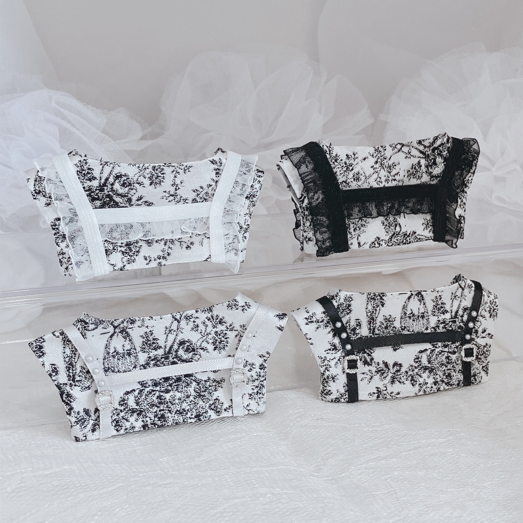 【にじぱぺっと】Toile de Jouy × harness 🖤🤍