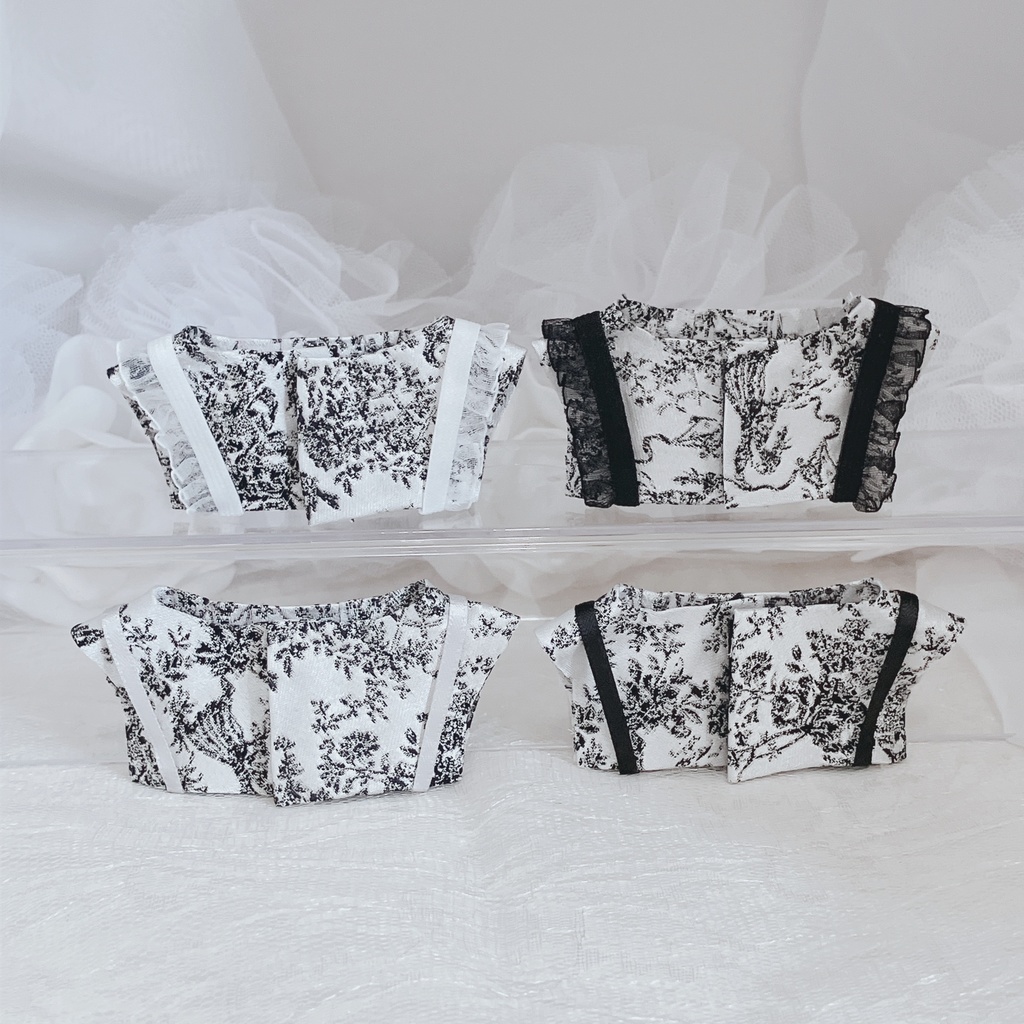 【にじぱぺっと】Toile de Jouy × harness 🖤🤍