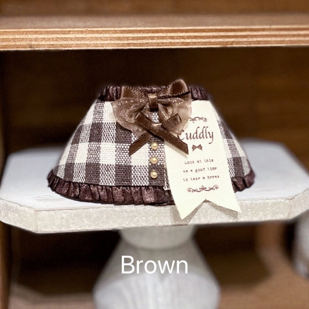 【にじぱぺっと】【ちびぐるみ】Brown Wrapping Poncho🤎