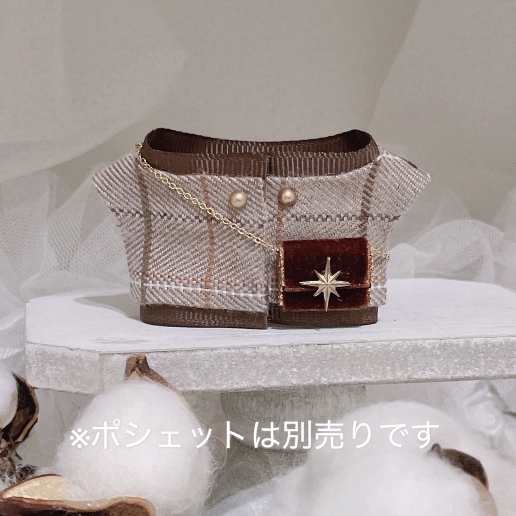 【にじぱぺっと】Checkered 2way Tops