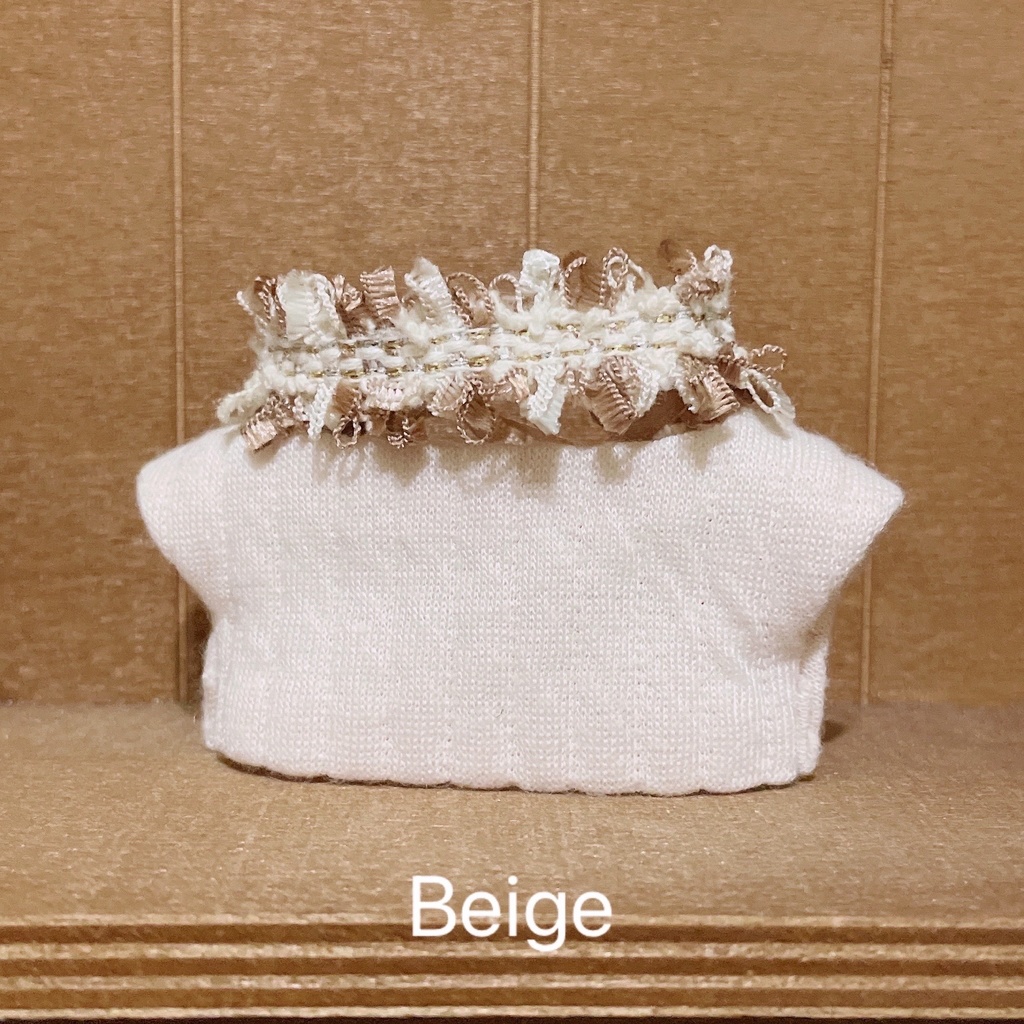 【にじぱぺっと】Fringe Scarf & Knit Tops Set