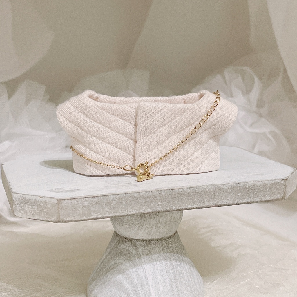 一等星のベロア風ポシェット