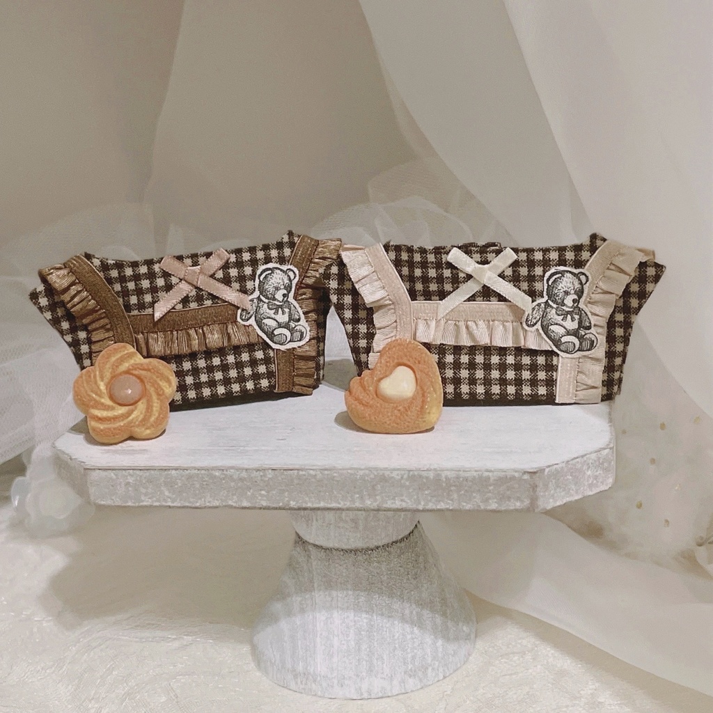 【にじぱぺっと】Teddy Bear Frill Deco Set🧸