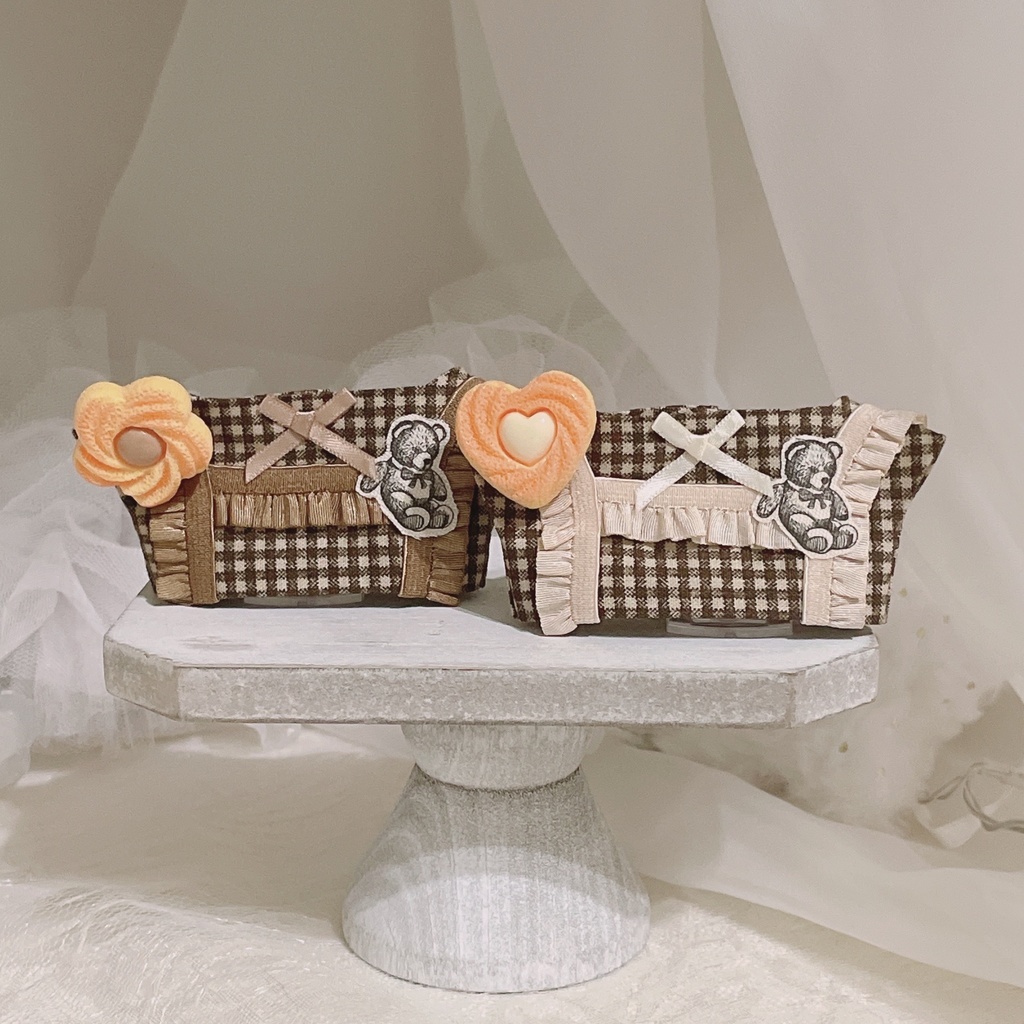 【にじぱぺっと】Teddy Bear Frill Deco Set🧸