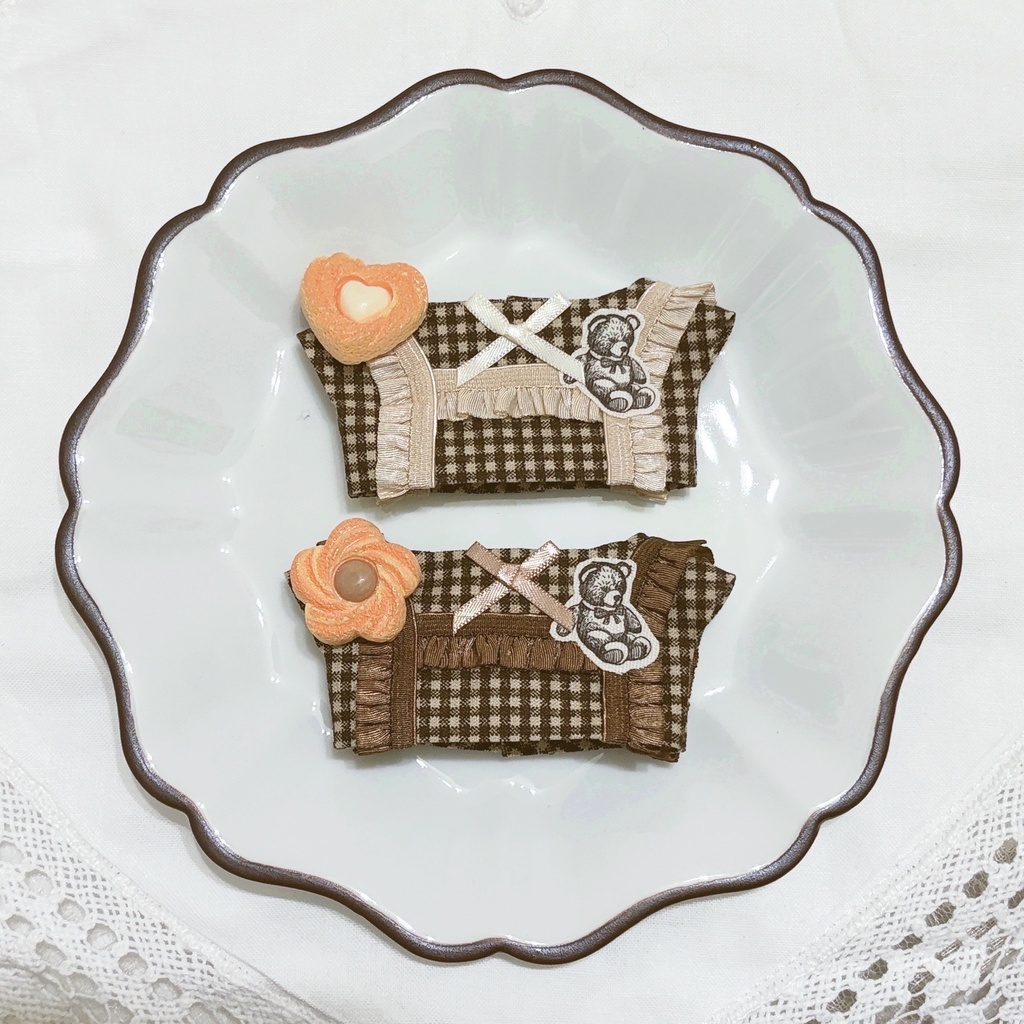 4/24 21:00【にじぱぺっと】Teddy Bear Frill Deco Set🧸