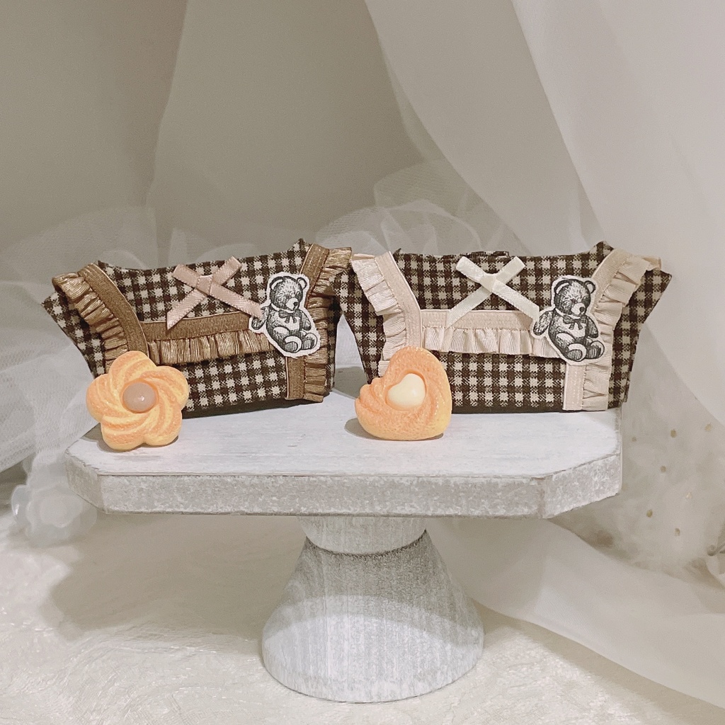 【にじぱぺっと】Teddy Bear Frill Deco Set🧸