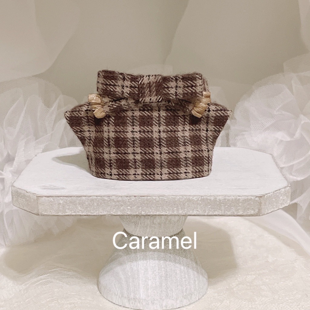 【にじぱぺっと】2way Checkered Ribbon Scarf & Tops