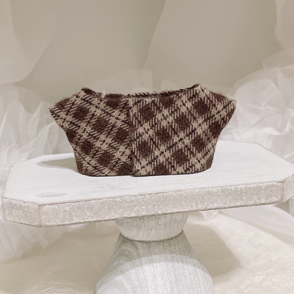 【にじぱぺっと】2way Checkered Ribbon Scarf & Tops