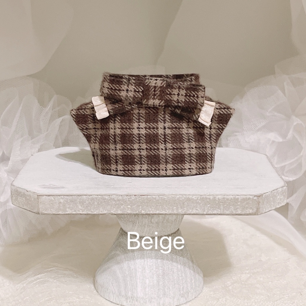 【にじぱぺっと】2way Checkered Ribbon Scarf & Tops