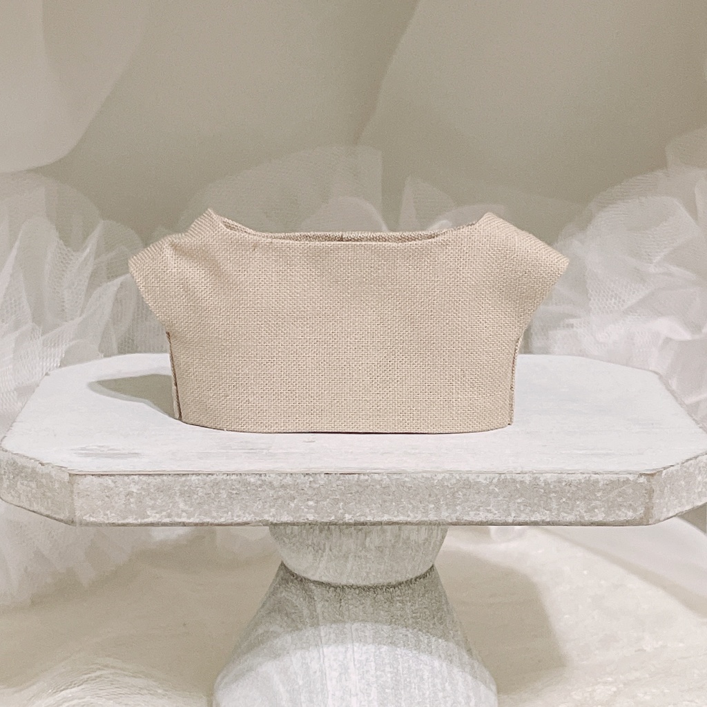 【にじぱぺっと】Brown Checkered Jacket & Tops Set