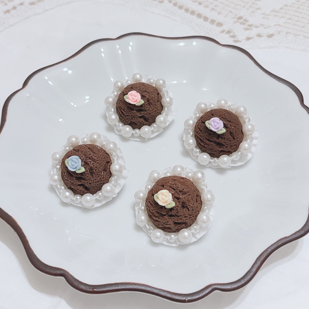 【ぬいぐるみ用】Sugar Ice Cream Headdress🤎(Chocolate)