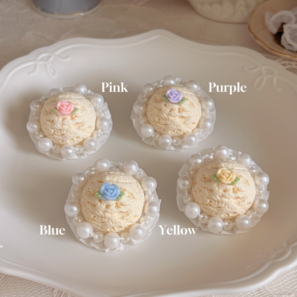 【ぬいぐるみ用】Sugar Ice Cream Headdress💛(Vanilla)