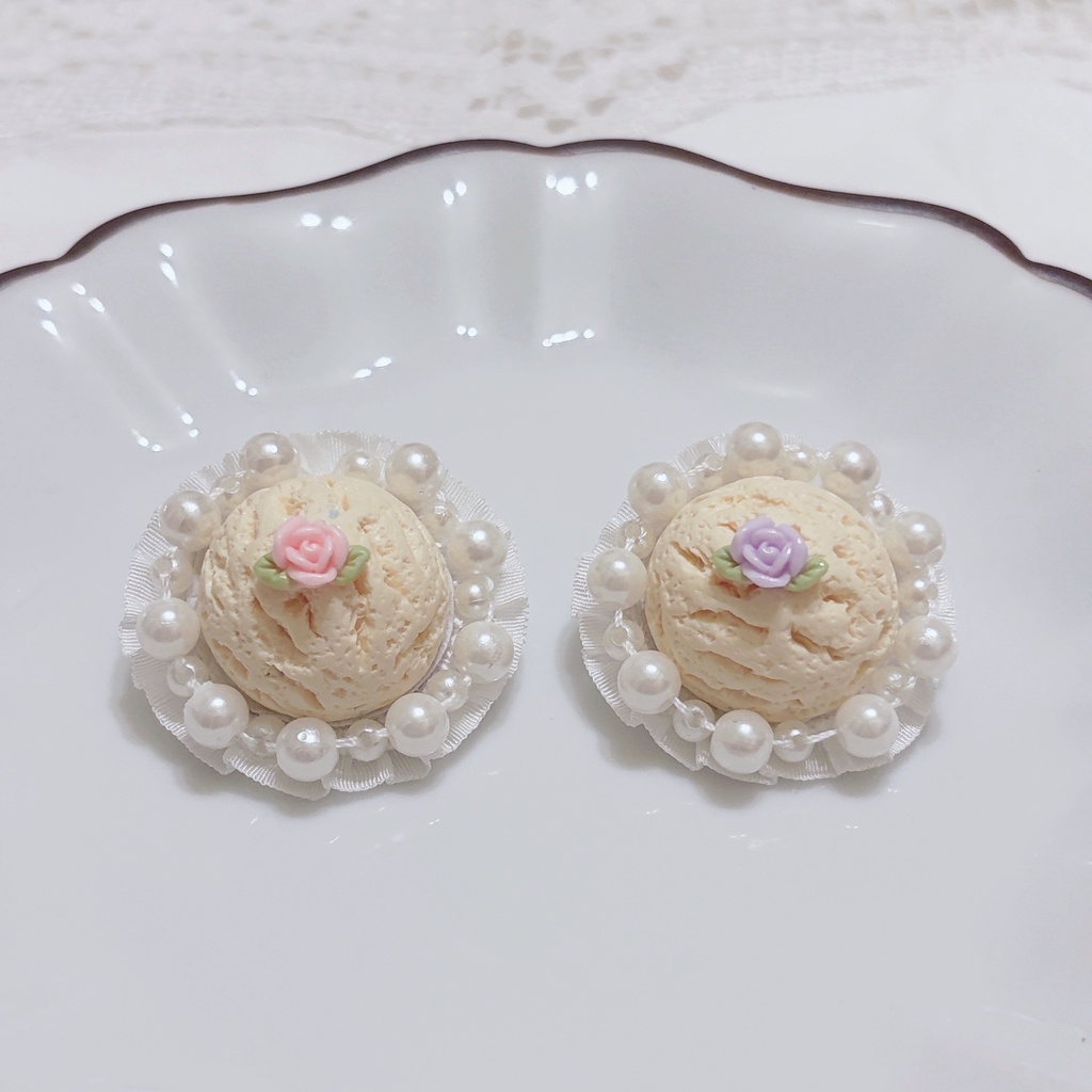 【ぬいぐるみ用】Sugar Ice Cream Headdress💛(Vanilla)