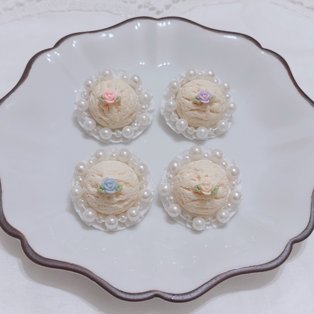 【ぬいぐるみ用】Sugar Ice Cream Headdress💛(Vanilla)