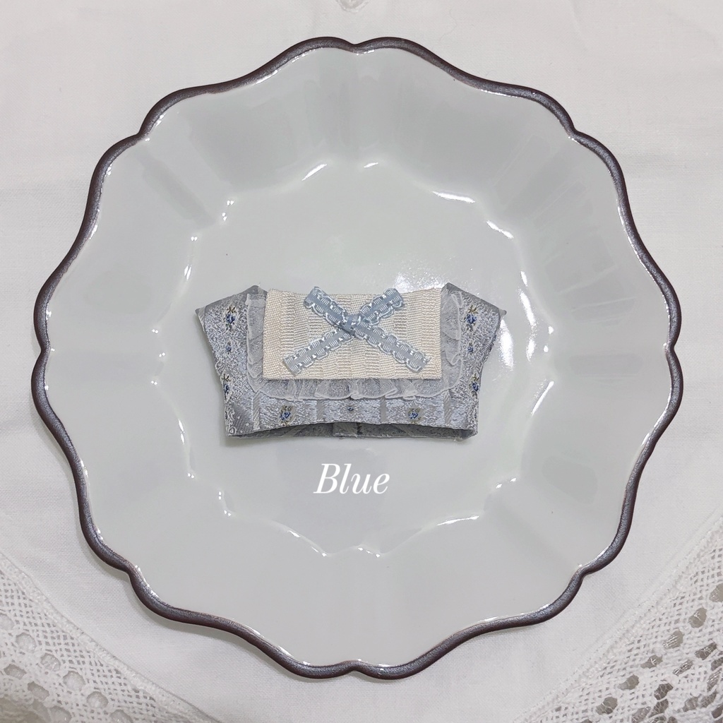 5月予定【にじぱぺっと】Flower Stripe × Square Collar Tops