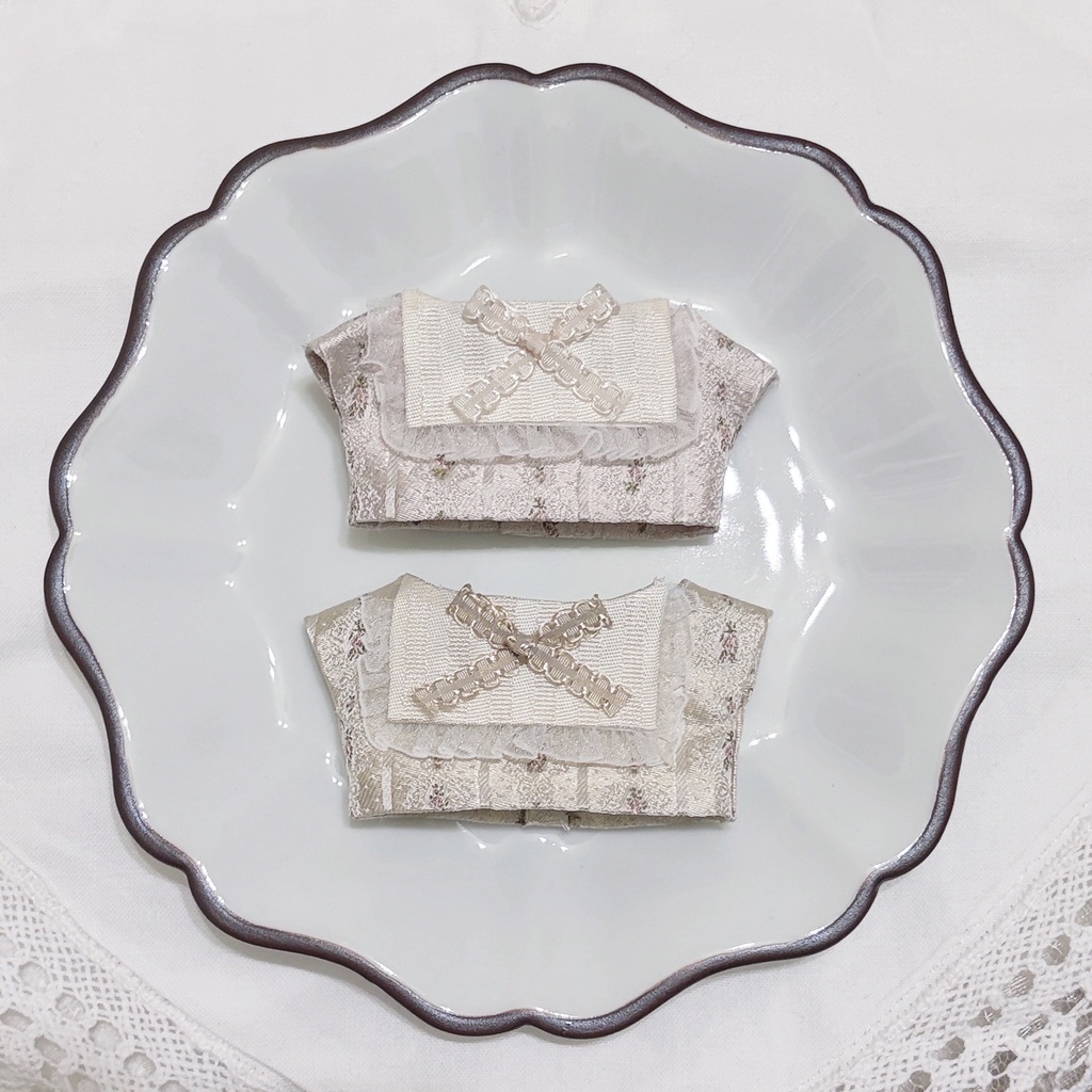 5月予定【にじぱぺっと】Flower Stripe × Square Collar Tops