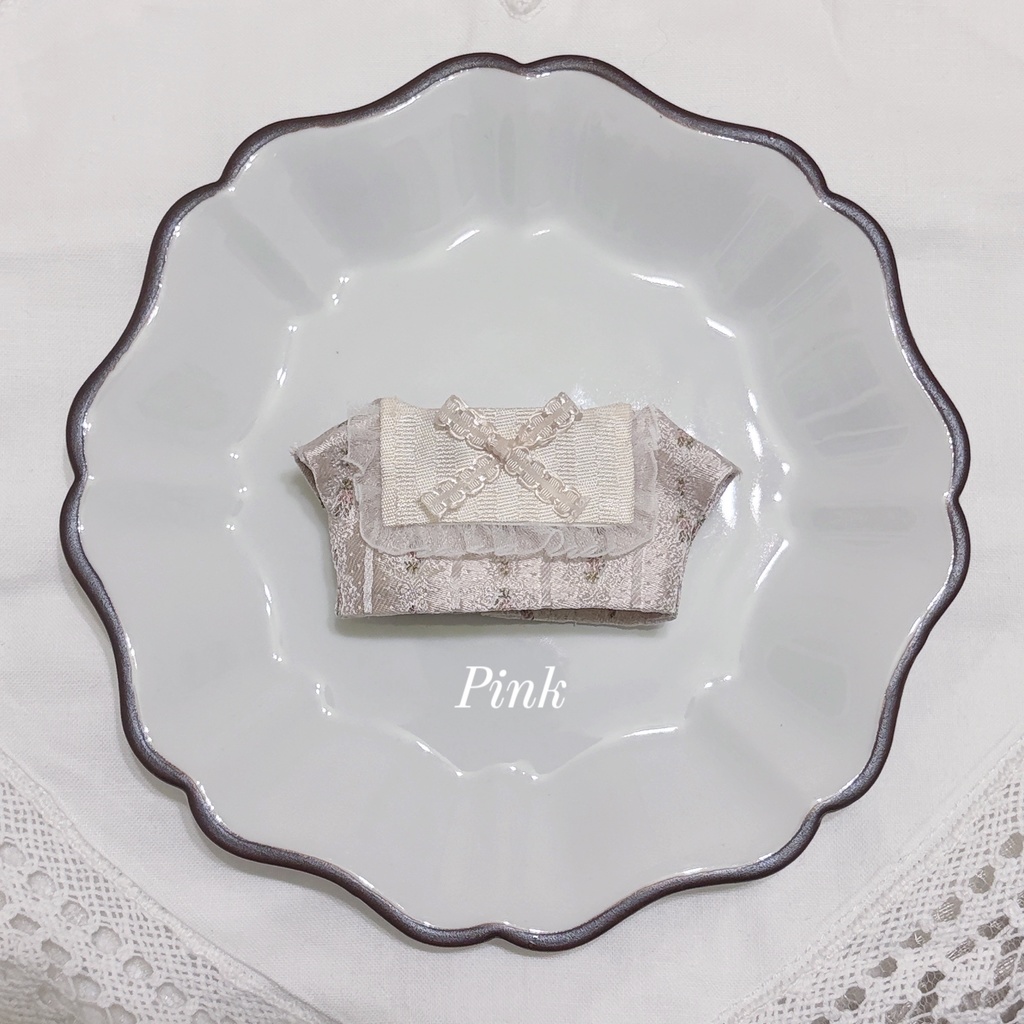 5月予定【にじぱぺっと】Flower Stripe × Square Collar Tops