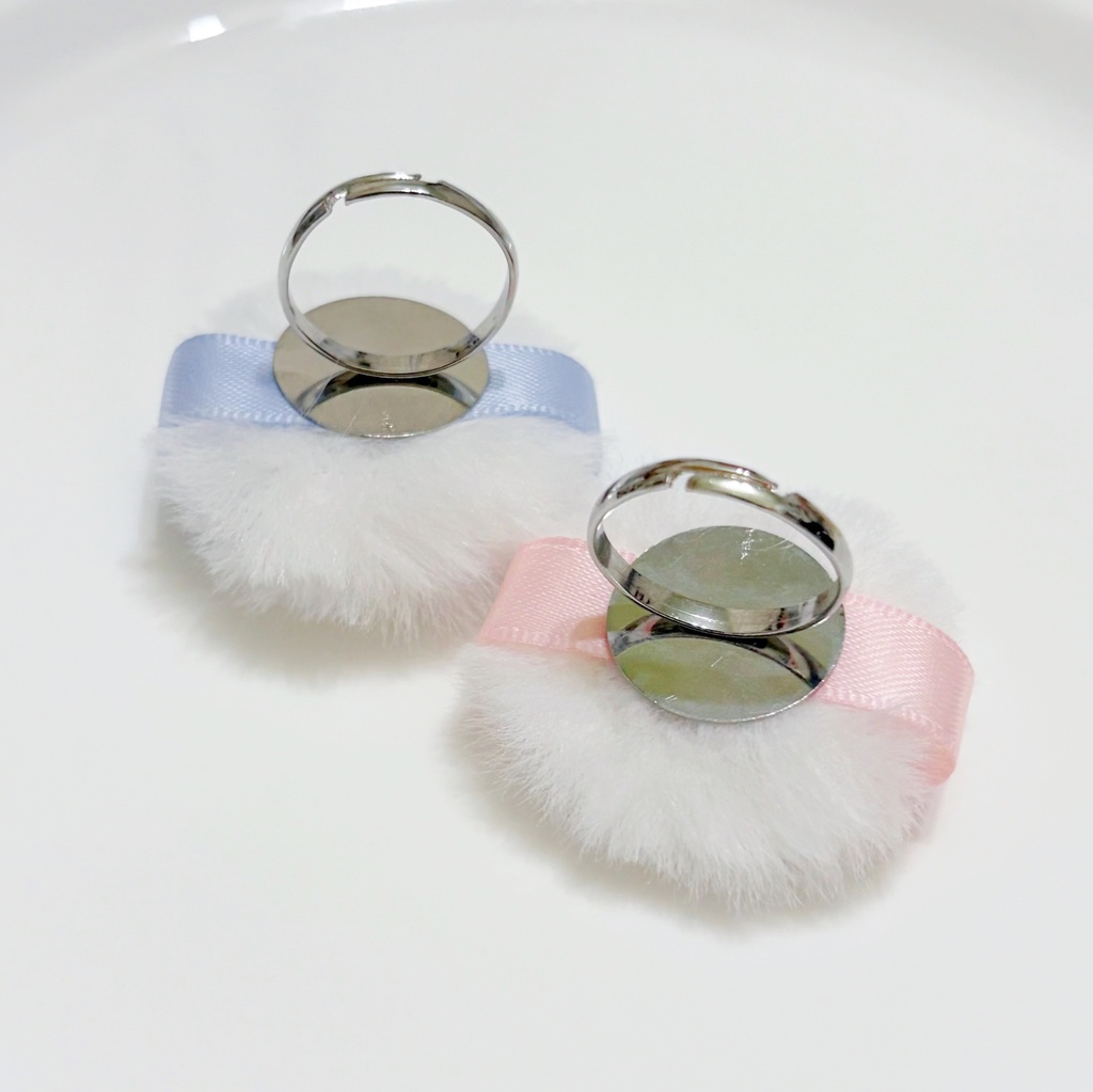 イベント先行頒布予定【ぬいぐるみ撮影用指輪】Makeup Puff Nui Photo Ring🎀