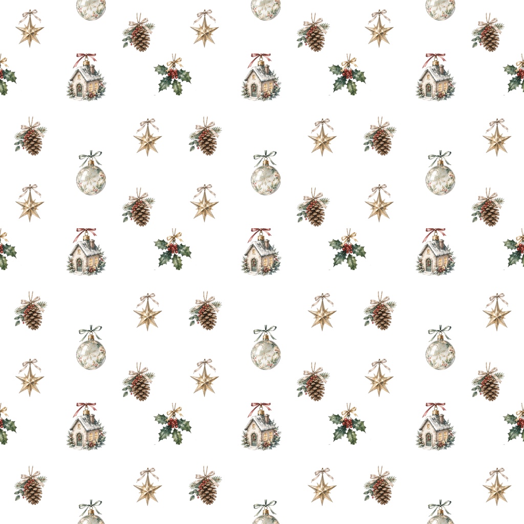Christmas Watercolor Digital Paper 3 color sets