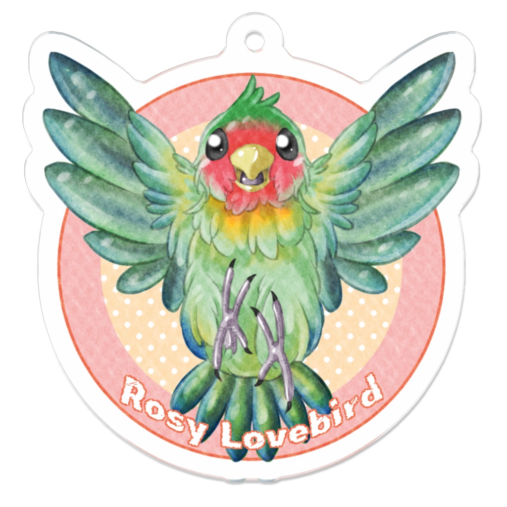 コザクラインコのアクキー