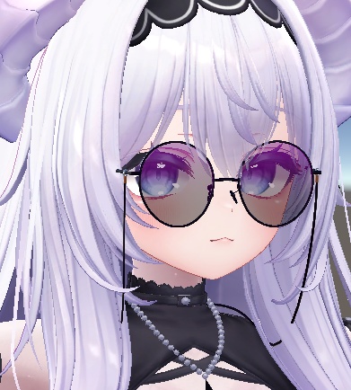 【VRC想定】「Ligne(リーニュ)」チェーン付きサングラス