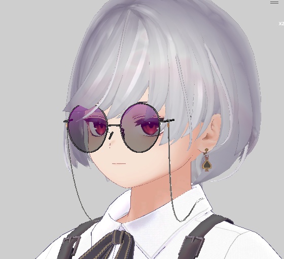 【VRC想定】「Ligne(リーニュ)」チェーン付きサングラス