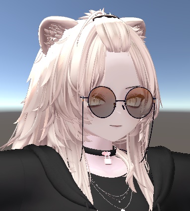 【VRC想定】「Ligne(リーニュ)」チェーン付きサングラス