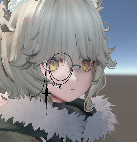 【VRC想定】Stellacroix モノクル 片眼鏡