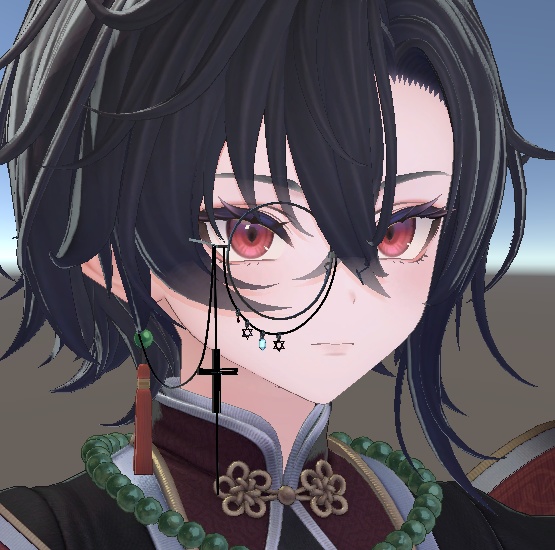 【VRC想定】Stellacroix モノクル 片眼鏡