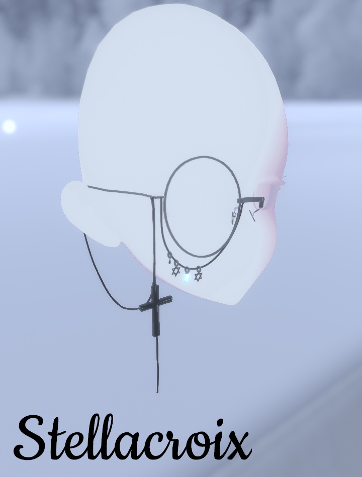 【VRC想定】Stellacroix モノクル 片眼鏡