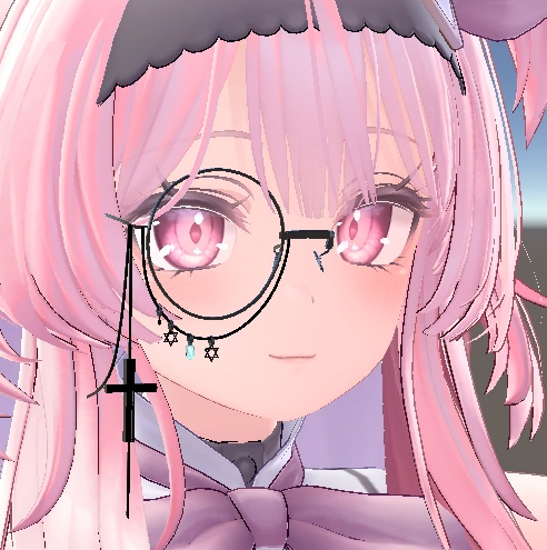 【VRC想定】Stellacroix モノクル 片眼鏡