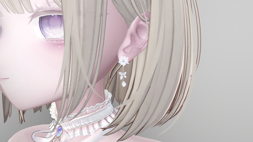 【3Dアクセサリー】花霧の雫|Kamu no Shizuku