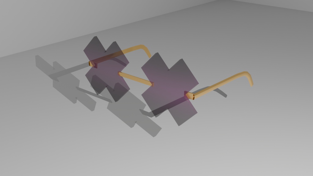 【VRC想定】✦✖サングラス ✦