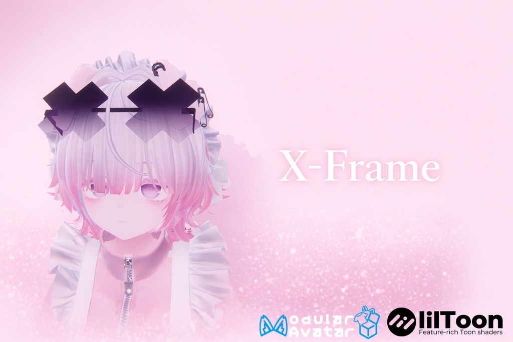 【VRC想定】3Dサングラス　✦X-Frame✦　