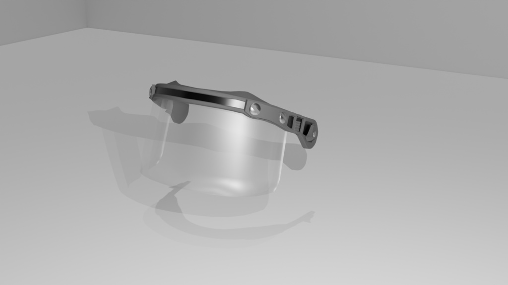 【VRC想定】【Bastion】防弾フェイスシールド