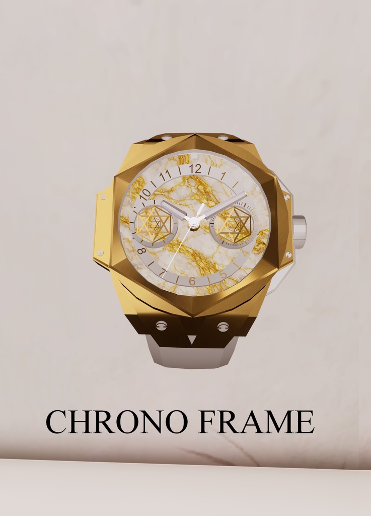 【MA対応・OSCリアルタイム同期】7アバター調整済み『CHRONO FRAME (クロノ・フレーム)』