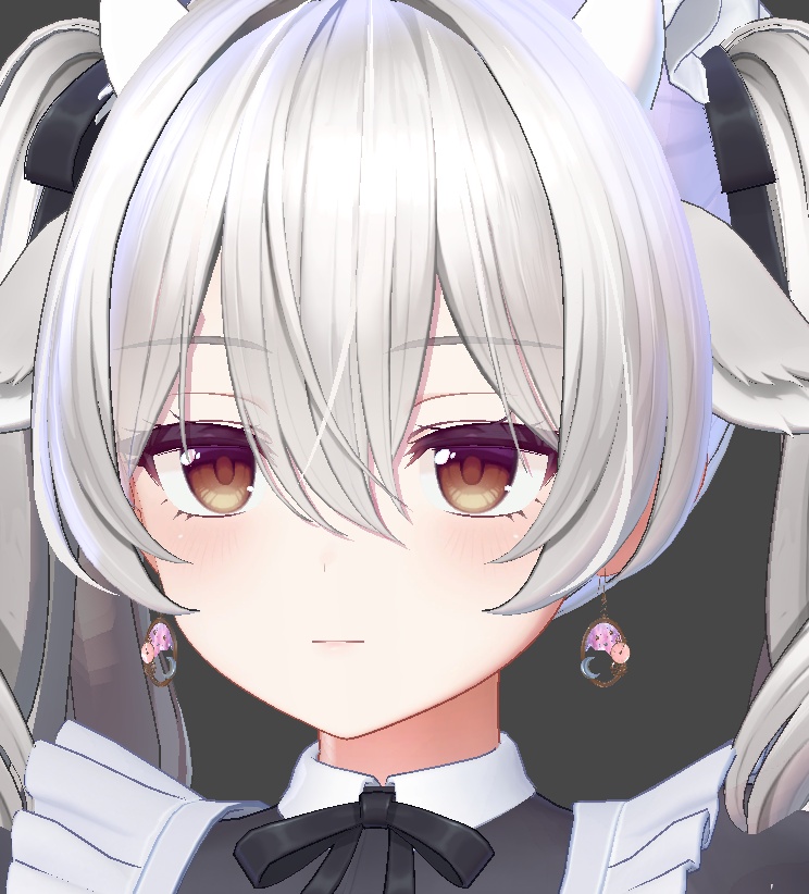 【VRC想定・MA】13アバター対応 3Dアクセサリー/ピアス Astral Clocklet