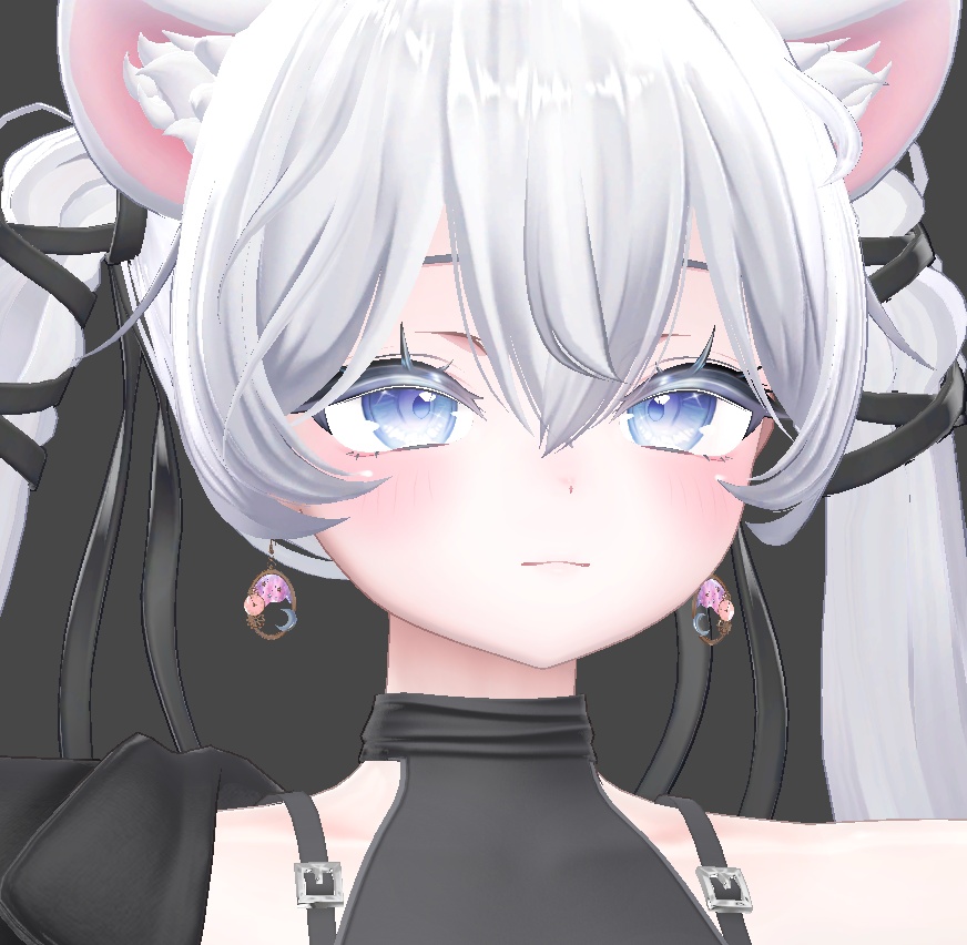 【VRC想定・MA】13アバター対応 3Dアクセサリー/ピアス Astral Clocklet