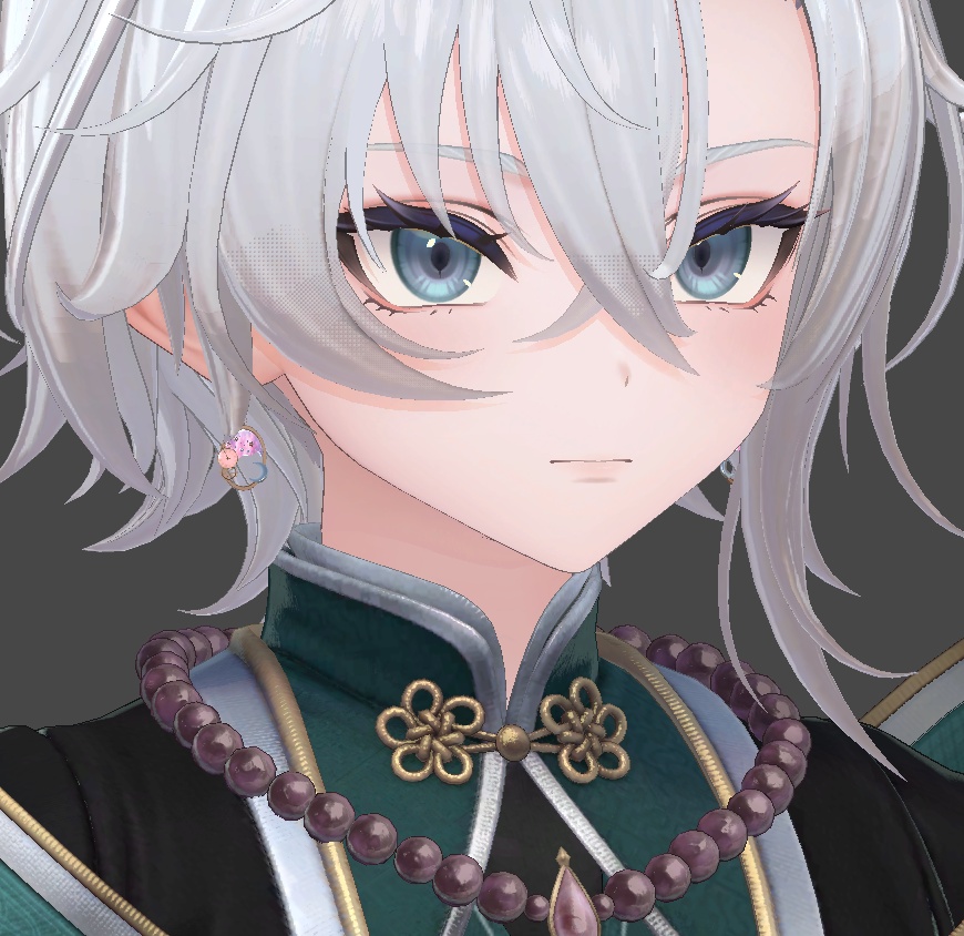 【VRC想定・MA】13アバター対応 3Dアクセサリー/ピアス Astral Clocklet